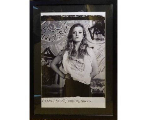 ZENON TEXEIRA 'Georgia May Jagger', original large format polaroid, signed by the sitter, photo taken for Vivienne Westwood A