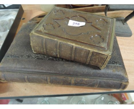 Two vintage photograph albums