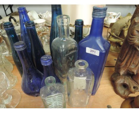 A selection of vintage bottles