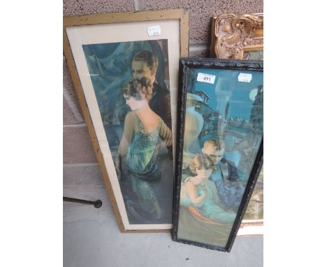 Two Art Deco style prints