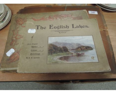 A selection of sheet music. Vintage stamp album and a volume 'The English Lakes Derwentwater, Windermere & Co. From Original 