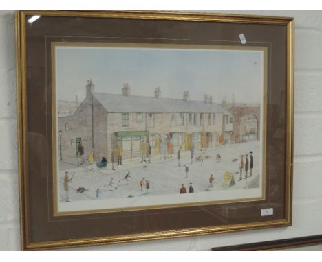 A signed limited edition print The Talent Spotter, after G W Birks, 558/950 also signed by Bobby Charlton and William Roach