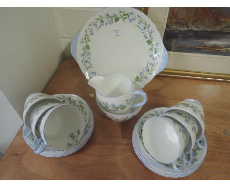 A Shelley Harebell tea service 21 pieces pattern 13590