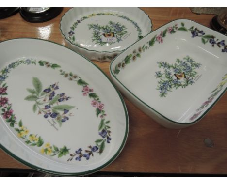 Three Royal Worcester 'Herbs'