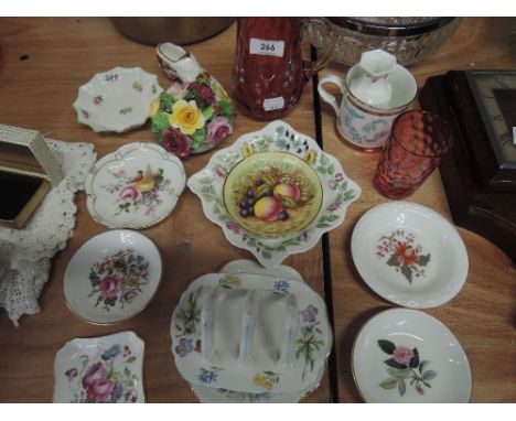 A selection of ceramics including Coalport, Royal Worcester, Shelley etc