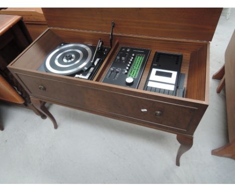 An ambassador vintage gramophone and cabinet