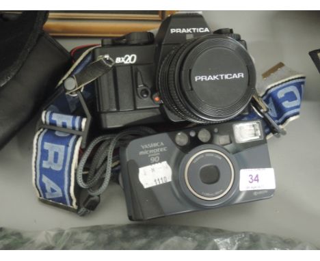 A Practika BX20 camera serial no:9291173 and a Yashica Michrotec Zoom90 serial no:034772