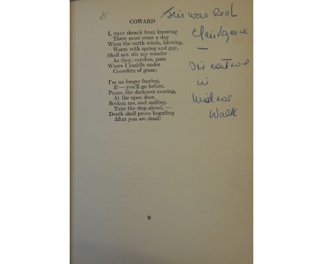 BALDWIN (FAITH) Sign Posts FIRST EDITION, SIGNED AND DEDICATED BY AUTHOR TO STORM JAMESON, publisher's boards, small 4to, 192