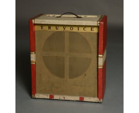 A SELMER TRUVOICE SELECTOR-TONE GUITAR AMPLIFIER, 1960s, with two channels each with twin inputs, six Selector-Tone buttons, 