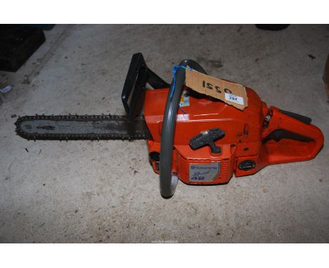 A Husqvarna chainsaw.