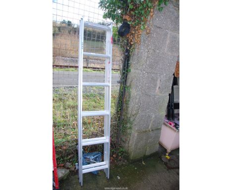 A six rung aluminium loft ladder.