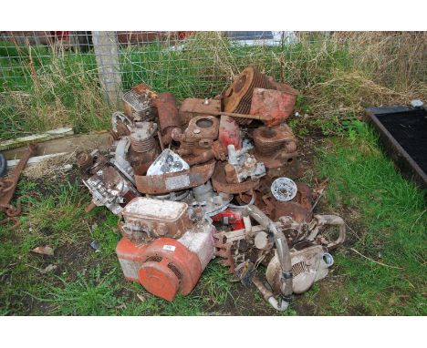 A good quantity of engines including vintage chainsaw engine.