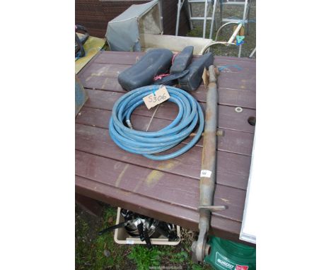 A top link with cat 1& 2 ends, air line hose, and tractor seat with head and arm rest.
