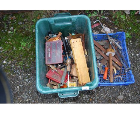 Box of Carpenters tools, etc.