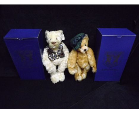 2 x Great Britain Merrythought - International Collectors Club Promotional Teddy Bears. Second and Forth Editions. Small Tags