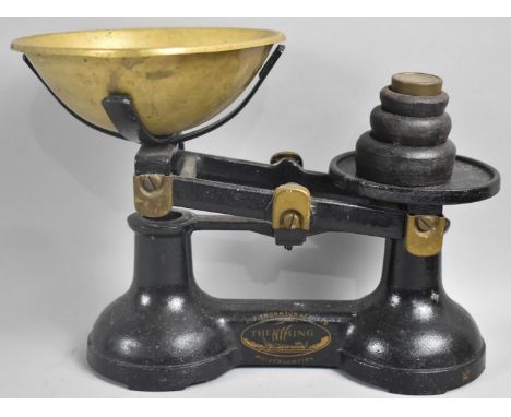 A Pair of Mid 20th Century Viking Kitchen Scales with Weights 