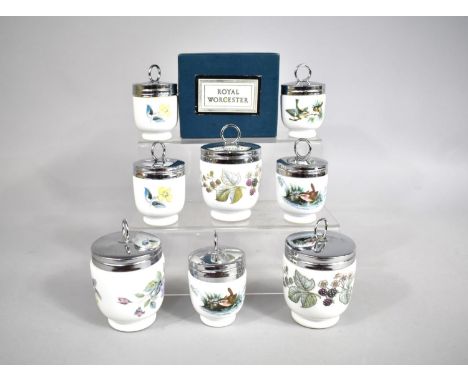 Eight Various Royal Worcester Egg Coddlers 