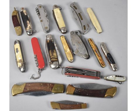 A Collection of Various Mid 20th Century Pocket amd Multi Tool Knives 