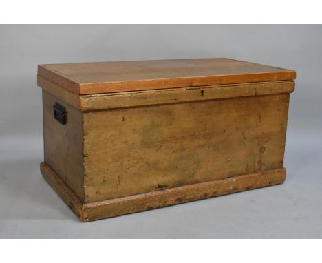 A Mid 20th Century Pine Blanket/Tool Box, 94cms Wide 