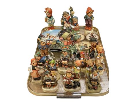 Collection of Hummel figurines, plates, etc.