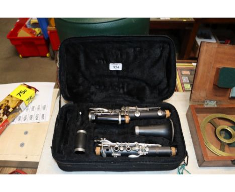 An Elkhart clarinet in fitted case