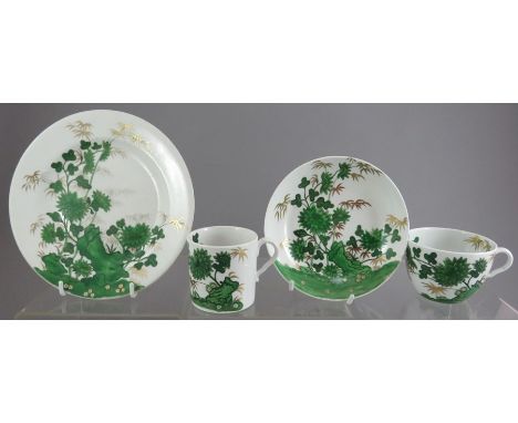 A group of early nineteenth century transfer-printed bone china Spode wares, c.1820. Comprising of: a Bamboo pattern tea plat