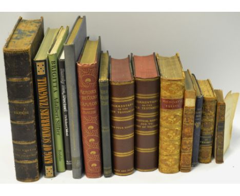 Books - early 19th century and later including Macauley's Essays; The Sale of Saint Thomas by Lascelles Abercrombie first edi