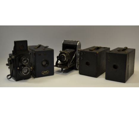 Photography  assorted cameras - Eastman Kodak 120; Ensign 220 Selfix, others (5)