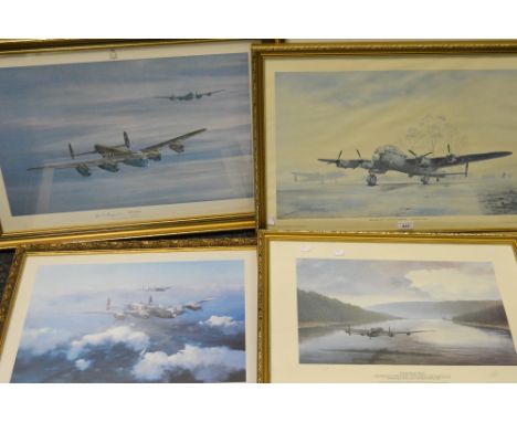 John Pettit, after, Dawn Return, coloured print, signed by David Shannon, framed;  others, John Larder, after, Morning After 
