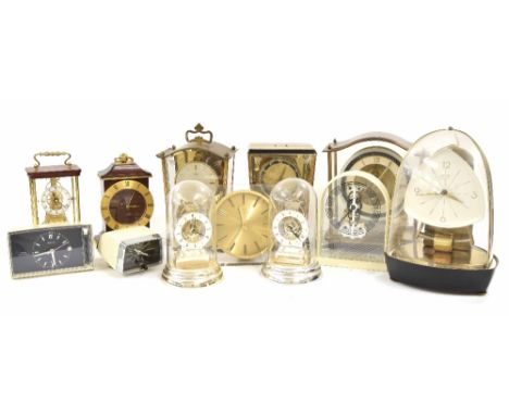 Twelve various small electric mantel clocks (12)