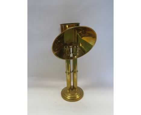 A brass candle refelctor lamp/lace makers lamp  