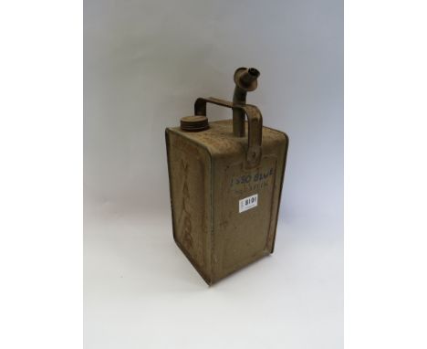 An ESSO Blue paraffin can 