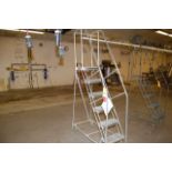 Cotterman 60 in. Height Aluminum Portable Stairs, Rated 300 lb. Capacity