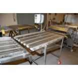 Motorized SS Wire Belt Conveyor, 34 in. Wide x 52 in. Length, SS Base, 230/460 Volt Motor & Control