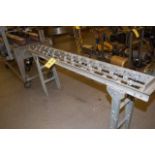 Skate Conveyor, Aluminum Rollers, 12 in. x 84 in. Length