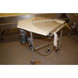 24 in. Wide x 48 in. SS Wire Belt Corner Conveyor, 3/4 HP Motor, 230/460 Volt, 3-Caster Base