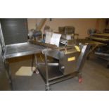 Motorized SS Wire Belt Conveyor, 230/460 Volt, 34 in. Wide x 108 in. Length, SS Frame, 4-Wheel Base