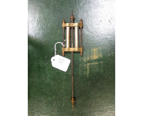 A French onyx and brass mantle clock  