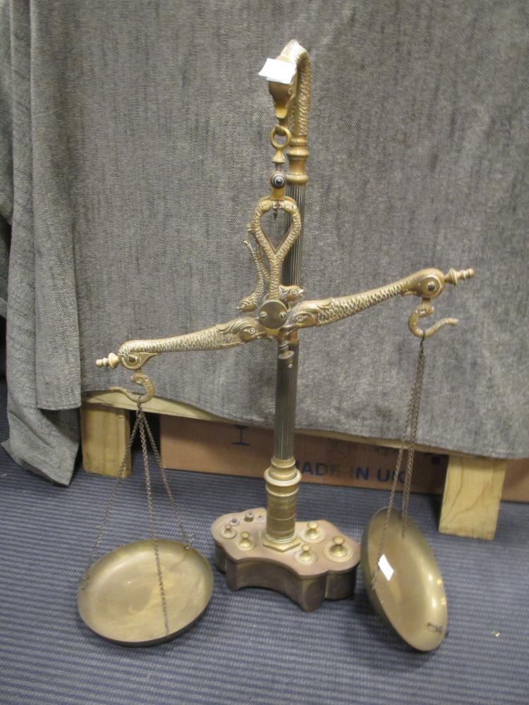 Pair of Zeiss binoculars, hip flask, candle snuffer, green glass bowl