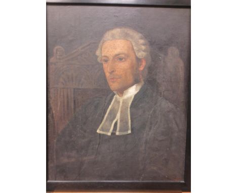 C. Stoney (British, 19th Century) 'Portrait of a cleric, signed and dated 1880', oil on canvas, 65 x 52cm  
