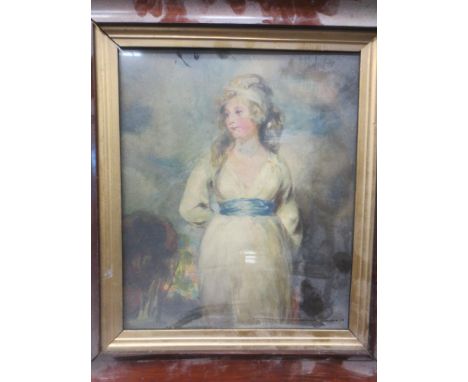 English School, 19th Century, Portrait of a lady, watercolour in a rosewood frame, 24 X 20cm  
