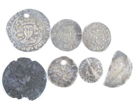 England, Edward I (1272-1307) penny, obv: crowned facing portrait within inner beaded circle, legend around, rev: long cross 