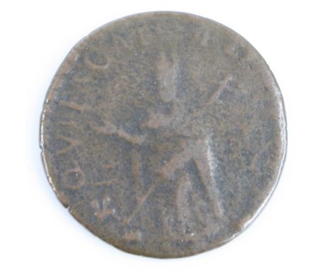 Ireland, Charles II, St Patrick coinage, farthing, obv: FLOREAT REX, King David playing harp, rev. QVIESCAT PLEBS, St. Patric