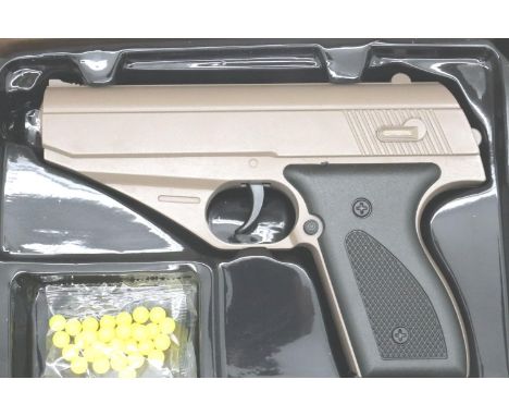 New boxed 6mm BB airsoft pistol, model V7. P&amp;P Group 2 (£18+VAT for the first lot and £3+VAT for subsequent lots) 