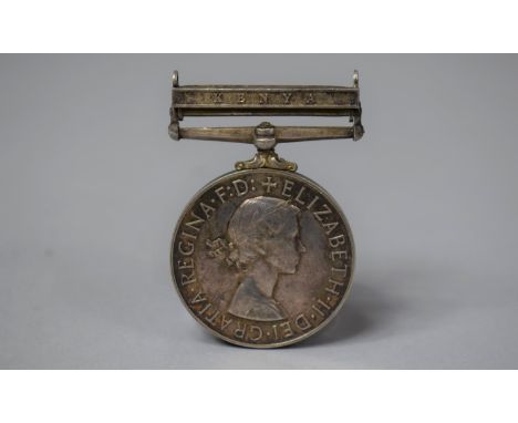 An Elizabeth II British Army Africa General Service Medal with Kenya Bar to Private P Bickey KSLI 23092108 