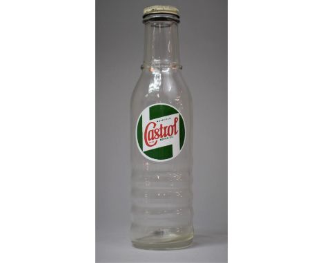 A Vintage Castrol XL Glass Oil Bottle 