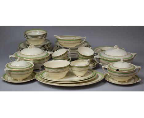 A Large Collection of J&amp;G Meakin Westminster Pattern Tea and Dinnerwares to Comprise Plates, Cups, Saucers, Graduated Pla
