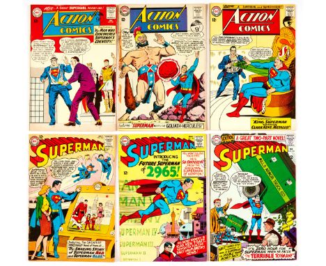 Action (1964) 297 [vg/fn], 308 [gd], 312 [vg+]. With Superman (1963-65) 162 [vg], 181 [vg], 182 [fn-] (6). No Reserve