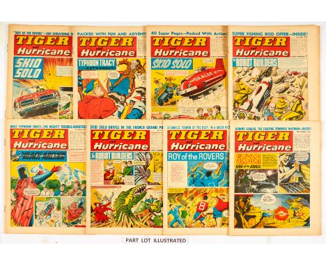 Tiger and Hurricane (4 Mar-7 Oct 1967) Unbroken 32 issue run. Starring Typhoon Tracy, The Robot Builders by Ron Turner, Black