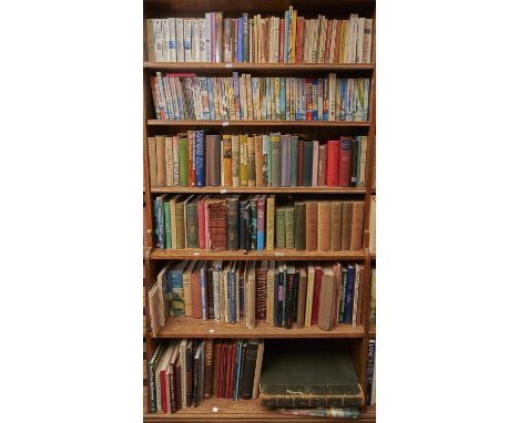 Six shelves of books, miscellaneous general shelf stock, to include art and antiques  